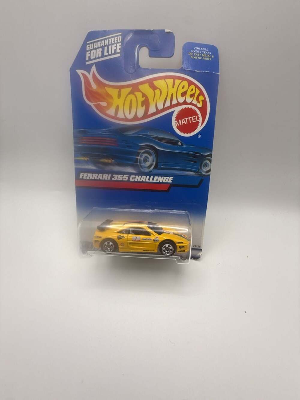 Hot Wheels Ferrari 355 Challenge Yellow Diecast Car